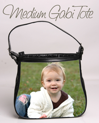 custom designer photo handbag from your portrait session gabi medium tote