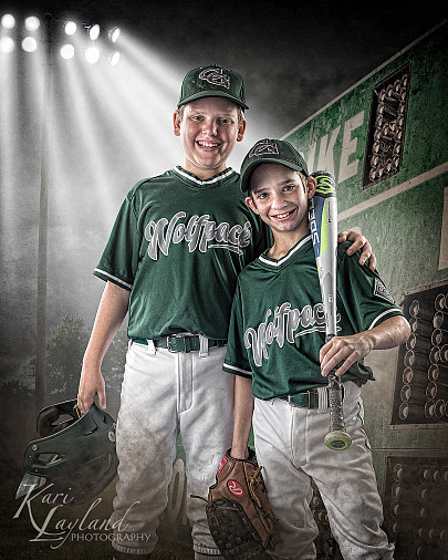 Buddy pose from our baseball team photo shoot